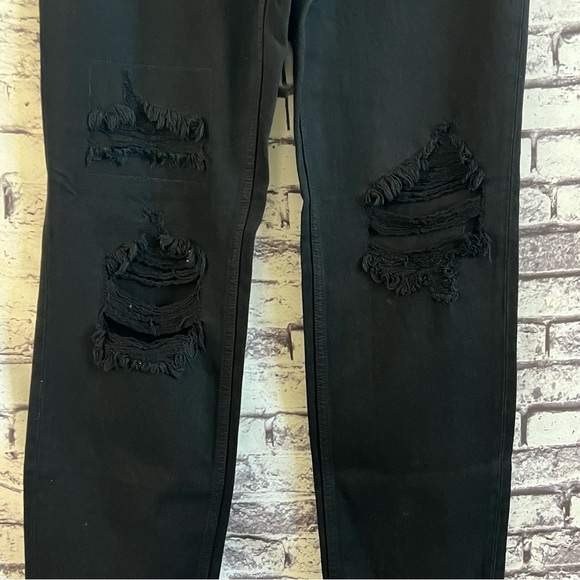 Free People x We The Free CRVY Straight Shooter Jean in Saturated Black Size 30 - Picture 8 of 12